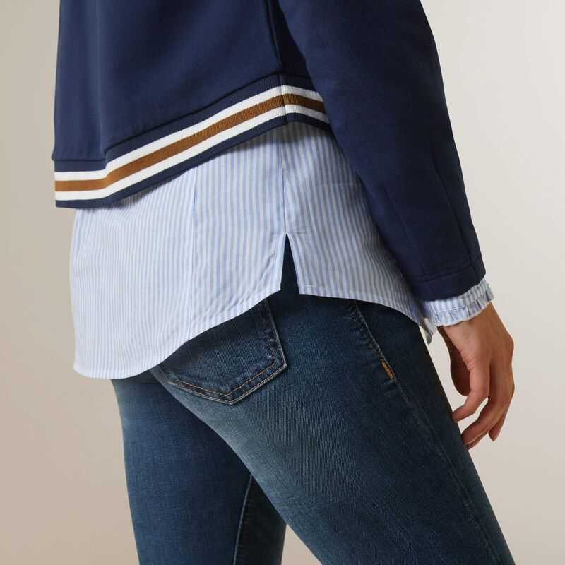 Ariat Pacifica Sweatshirt Navy | 267HBNJEI