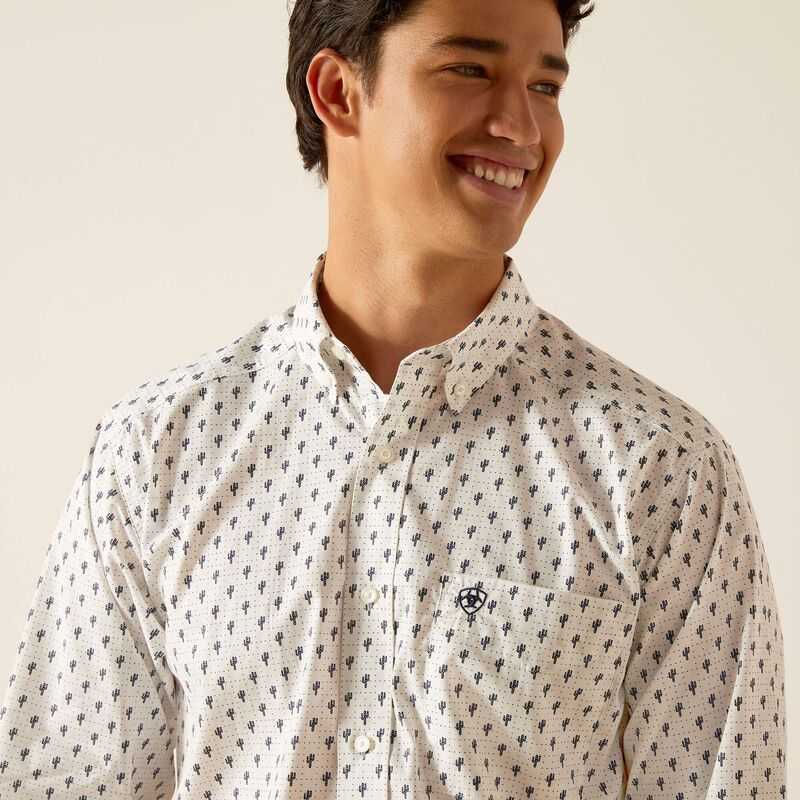 Ariat Parker Classic Fit Shirt White | 745NBOKHU