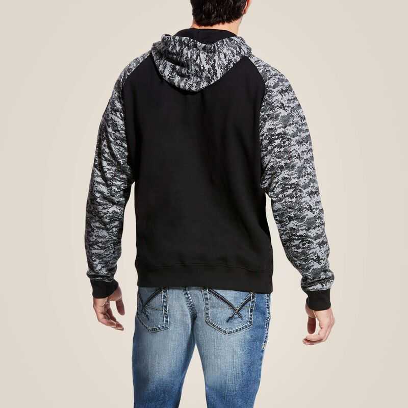 Ariat Patriot Hoodie Black Camo | 752GEMNOJ