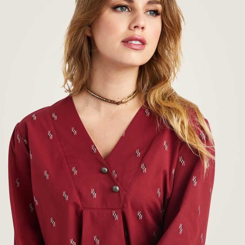 Ariat Peasant Top Chimayo Blouse Chimayo Dobby | 241PQEWNA