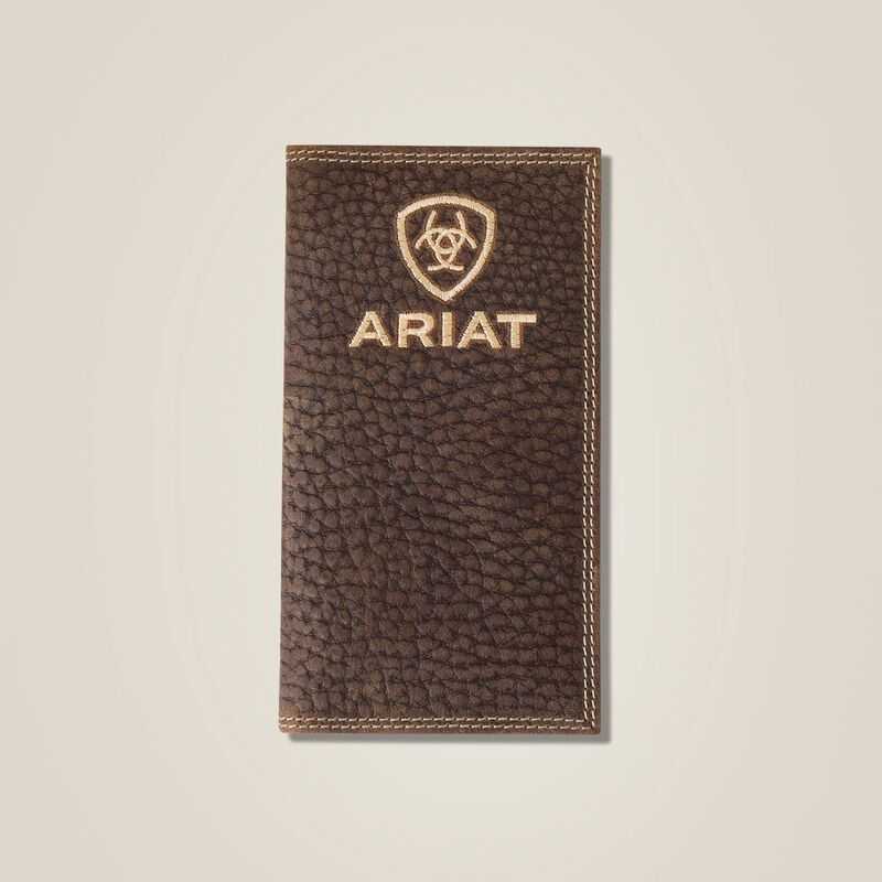 Ariat Pebble Leather Rodeo Wallet Brown | 837SRTIVQ