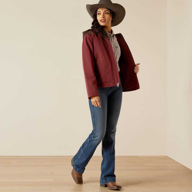 Ariat Pioneer StretchShell Jacket Brown / Chocolate Purple | 683YGFBJN