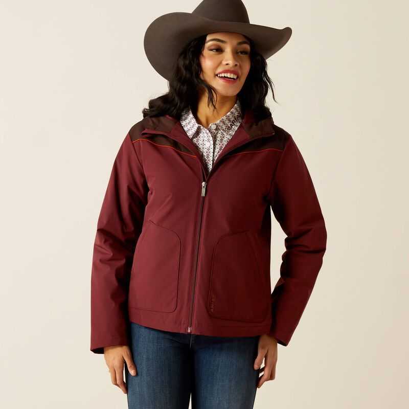 Ariat Pioneer StretchShell Jacket Brown / Chocolate Purple | 683YGFBJN