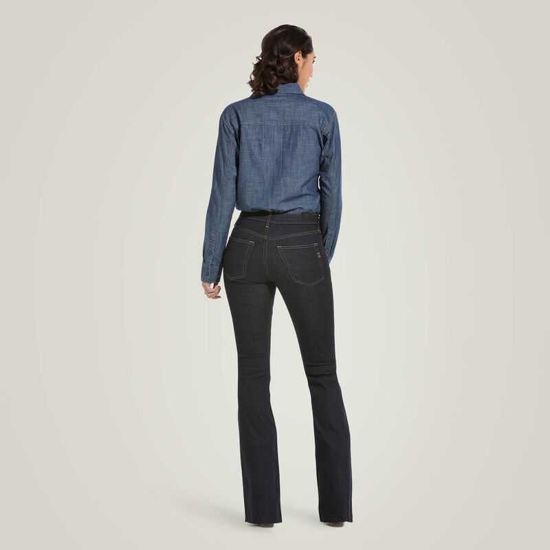 Ariat Premium High Rise Flare Jean Rinse | 473YRUKSZ