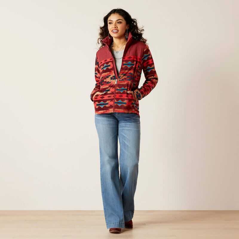 Ariat Prescott Fleece Jacket Campfire Print | 286QNSIRB