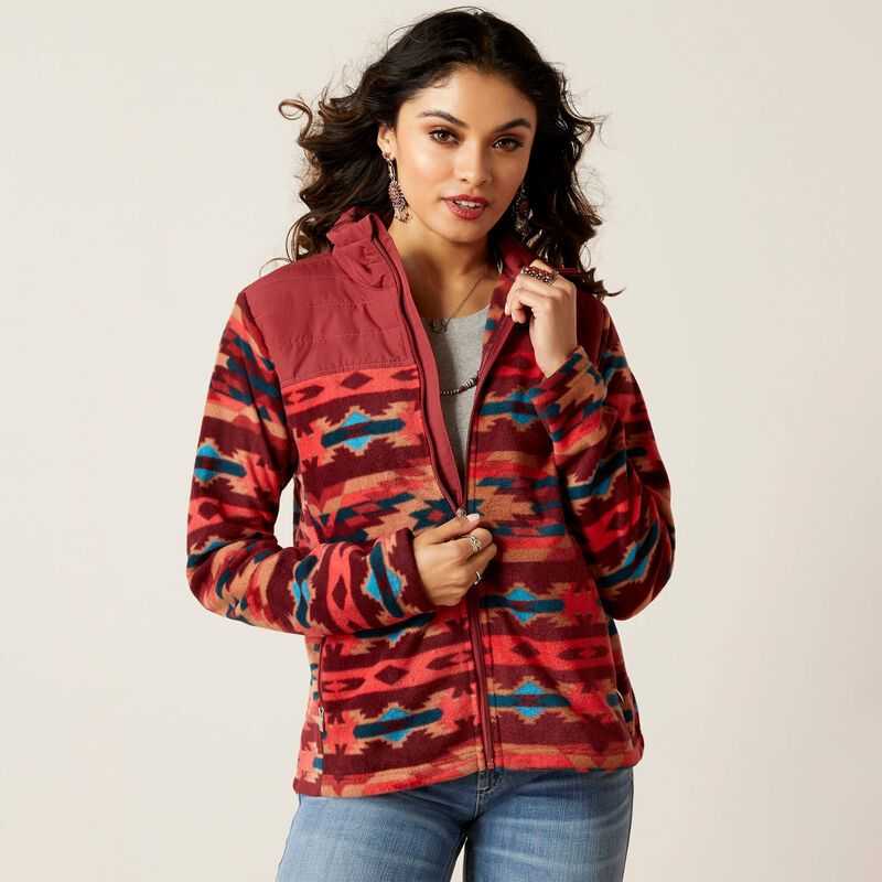 Ariat Prescott Fleece Jacket Campfire Print | 286QNSIRB