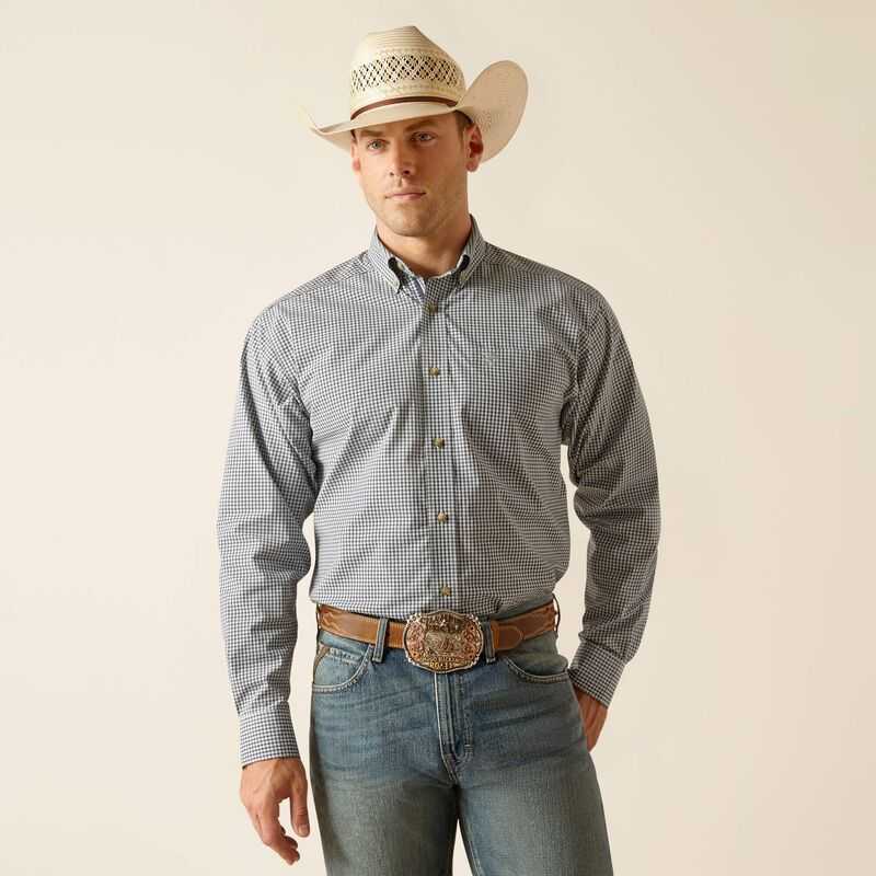 Ariat Pro Series Ewan Classic Fit Shirt Light Turquoise | 960YUAVWS