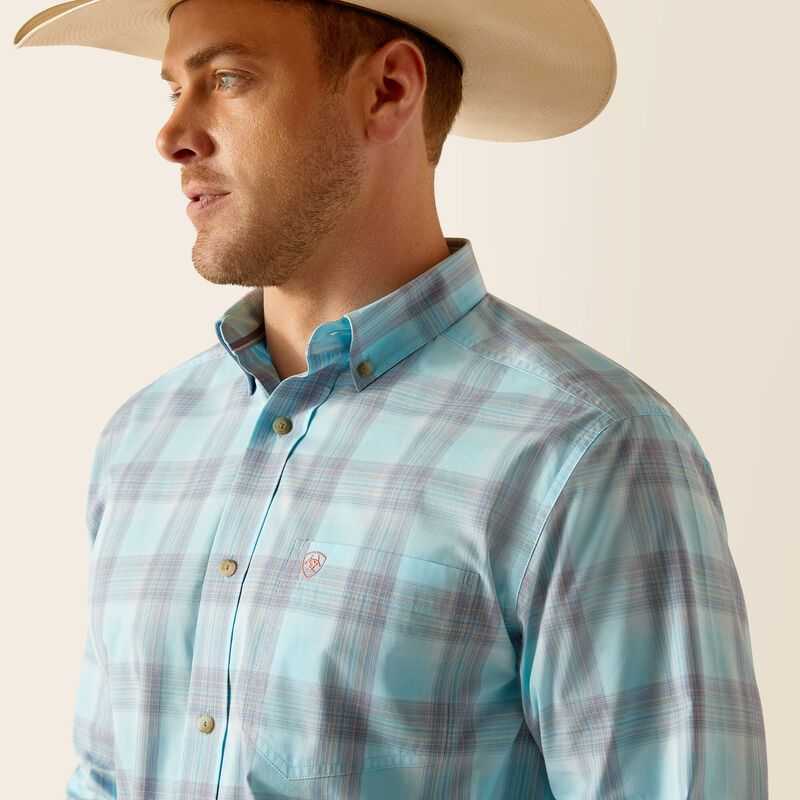 Ariat Pro Series Kane Classic Fit Shirt Blue | 964NKSQUJ