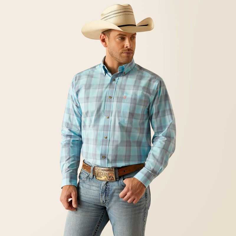 Ariat Pro Series Kane Classic Fit Shirt Blue | 964NKSQUJ