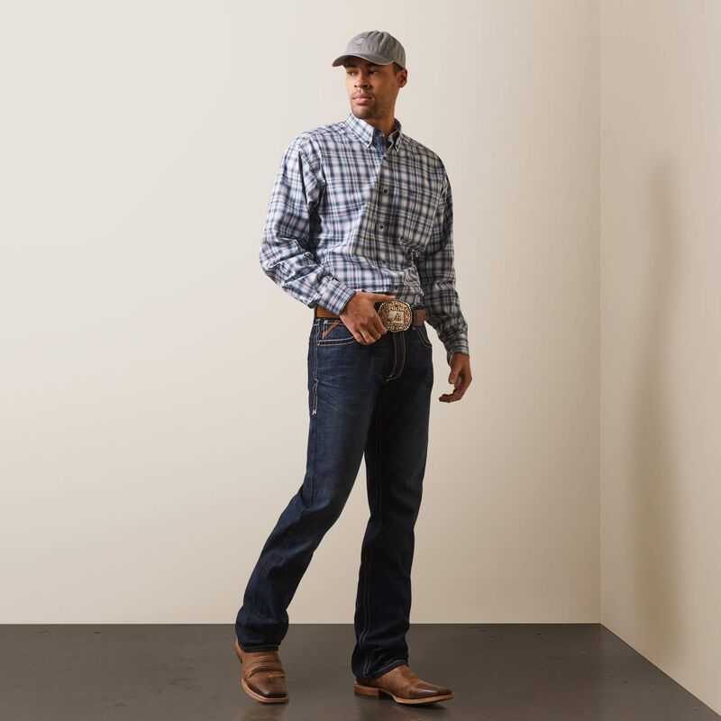 Ariat Pro Series Norbert Classic Fit Shirt White | 937FPYDWB