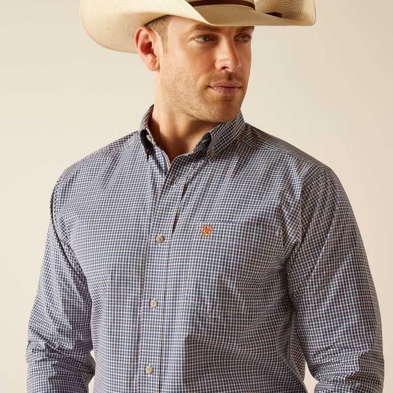 Ariat Pro Series Reign Classic Fit Shirt Navy | 790KJFWGE