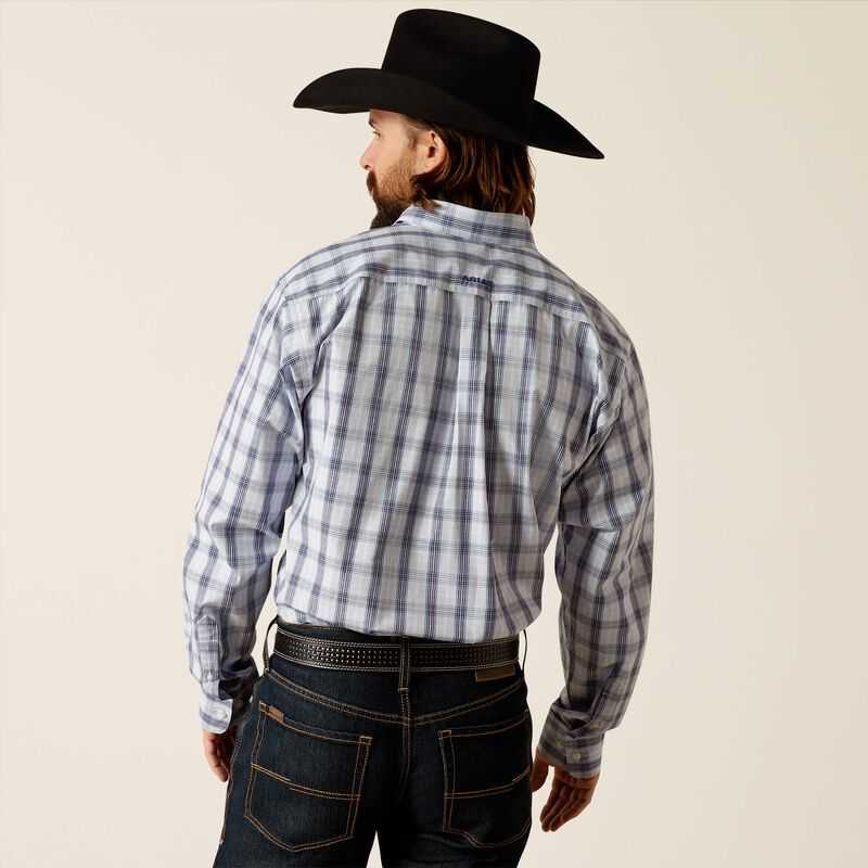 Ariat Pro Series River Classic Fit Shirt Light Blue | 452OZCTMA