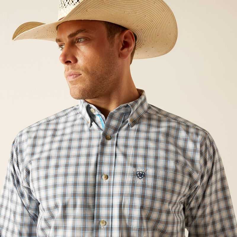 Ariat Pro Series Rodney Classic Fit Shirt Blue | 792ODWRMS