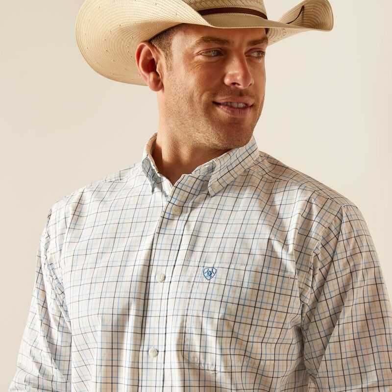 Ariat Pro Series Ronnie Classic Fit Shirt White | 365XMPIOL