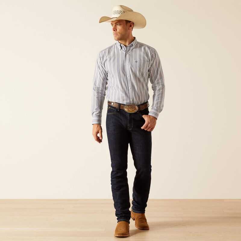 Ariat Pro Series Ross Classic Fit Shirt Navy | 410CLKYTW