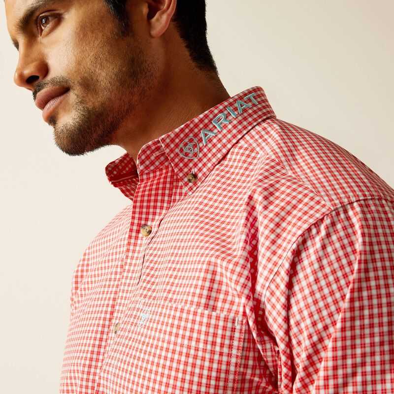 Ariat Pro Series Team Gilbert Classic Fit Shirt Red | 793LFIPGK