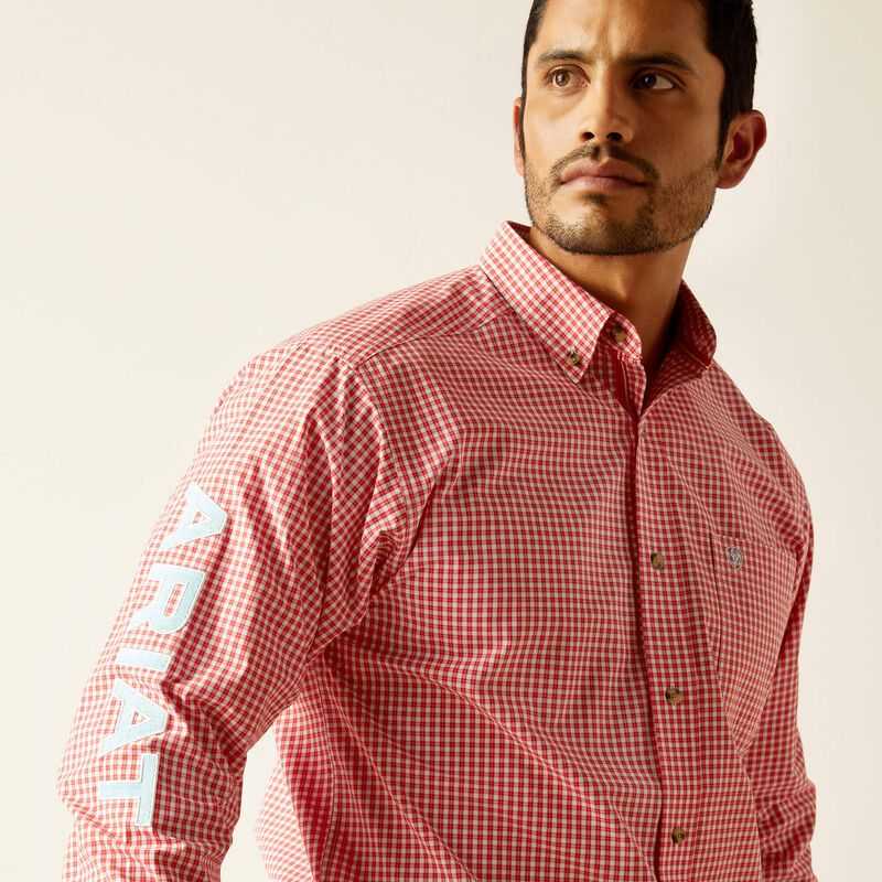 Ariat Pro Series Team Gilbert Classic Fit Shirt Red | 793LFIPGK