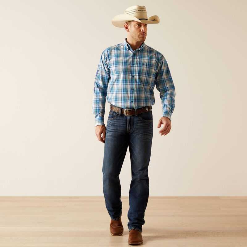 Ariat Pro Series Team Griffen Classic Fit Shirt White | 842NGJRKD