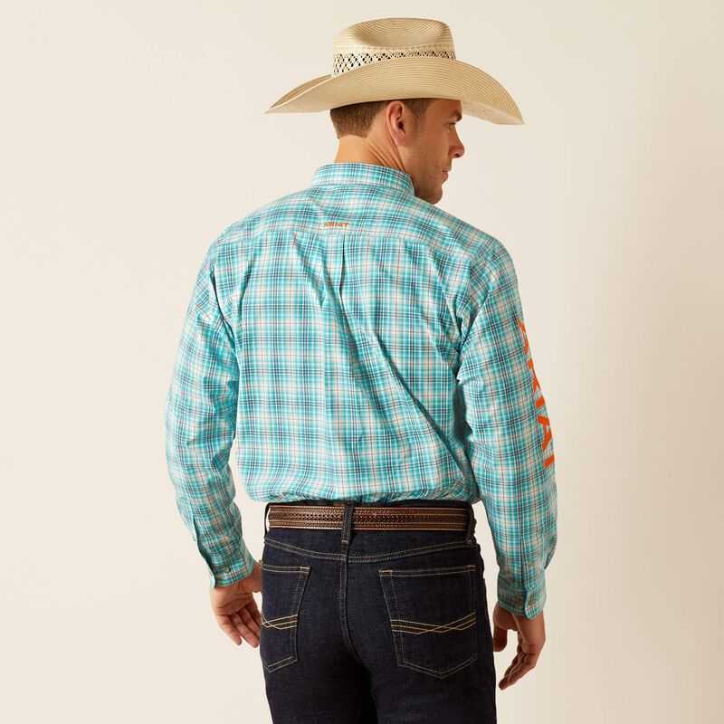 Ariat Pro Series Team Vincent Classic Fit Shirt Turquoise | 314OAWHPY