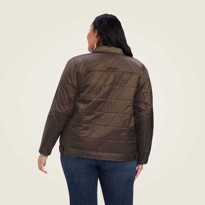 Ariat Puffer Trucker Insulated Jacket Banyan Bark | 795WUGDRO