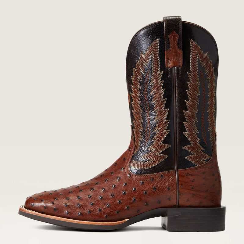 Ariat Quantum Primo Western Boot Antique Tabac Fq Ostrich | 017BMPQOS