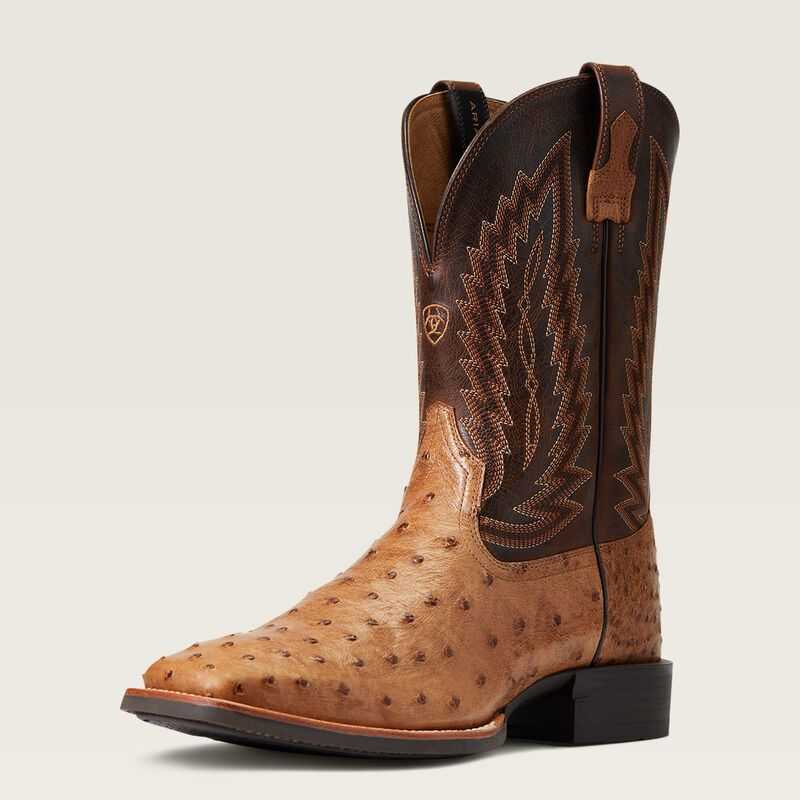 Ariat Quantum Primo Western Boot Ranger Full Quill Ostrich | 372KOVSJF