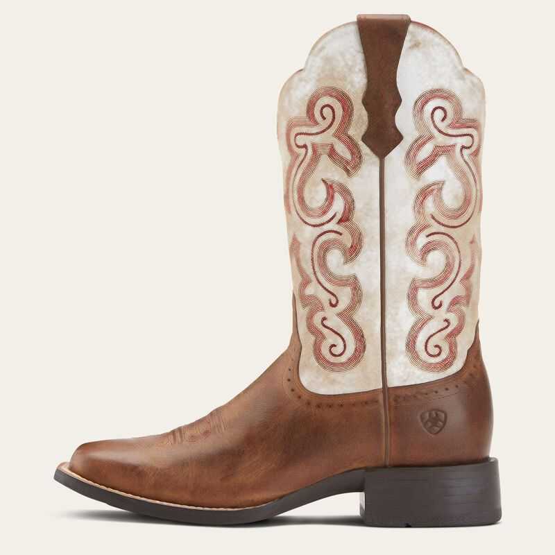 Ariat Quickdraw Western Boot Beige | 627QZTOPM