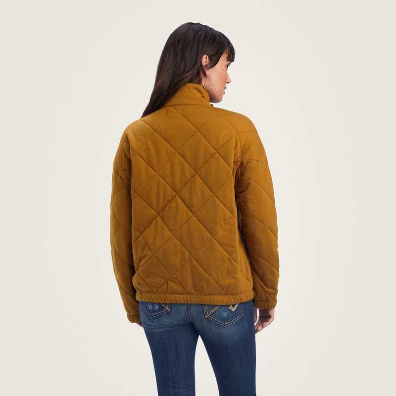 Ariat Quilted Jacket Brown | 578DBORJS