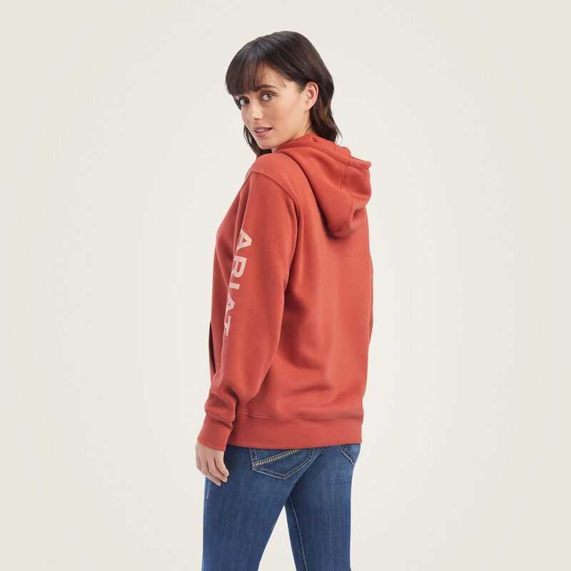 Ariat REAL Classic Arm Logo Hoodie Bossa Nova | 481XZKACD