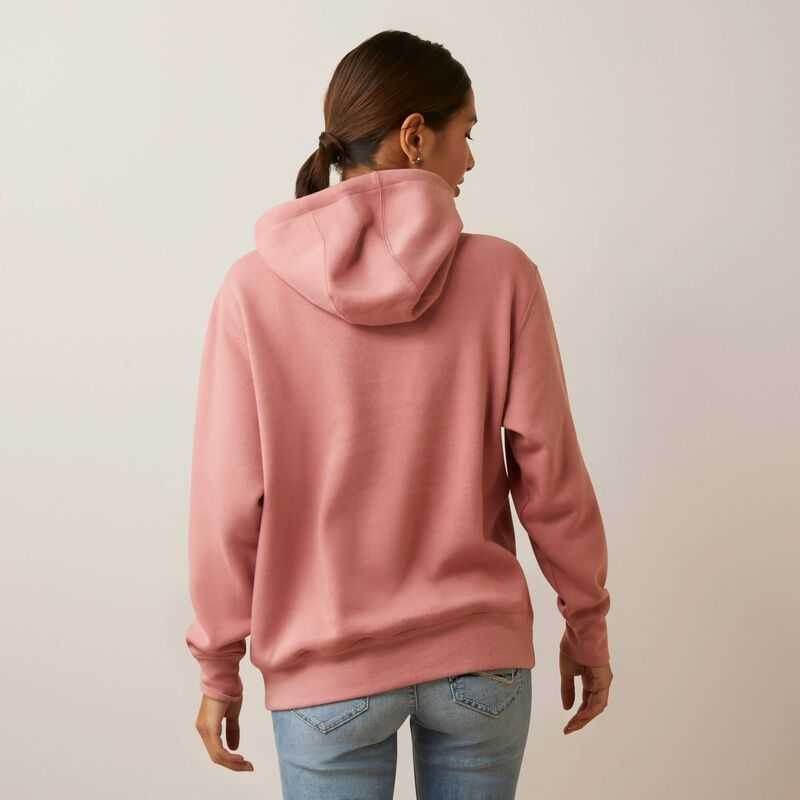 Ariat REAL Fading Lines Hoodie Rose | 742BPQKIL