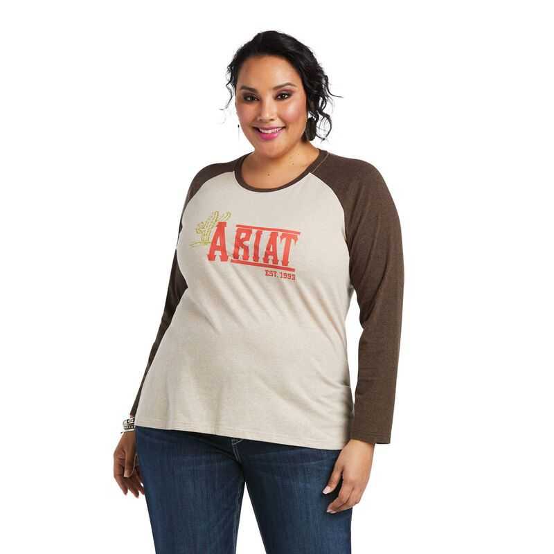 Ariat REAL Graphic Tee Beige | 369ESPMID