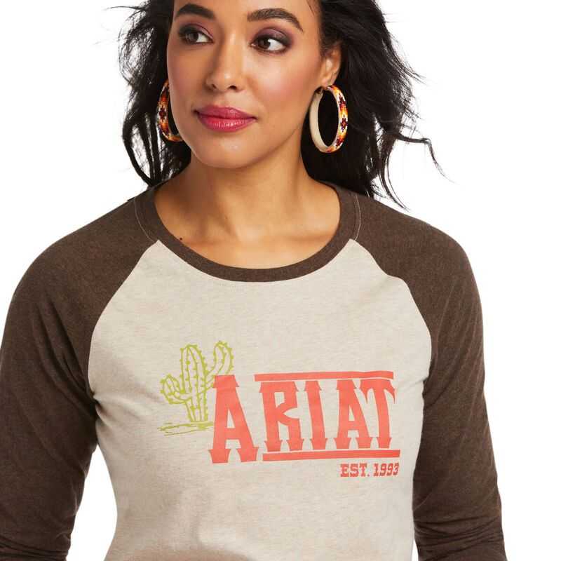 Ariat REAL Graphic Tee Beige | 369ESPMID