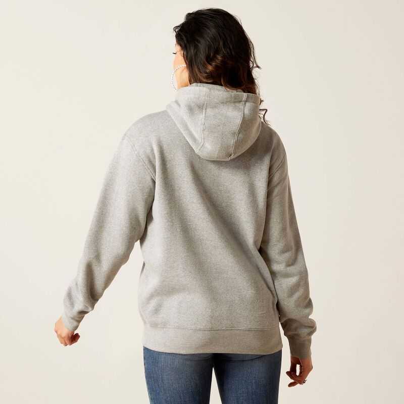 Ariat REAL Grazing Hoodie Grey | 056PNALSE