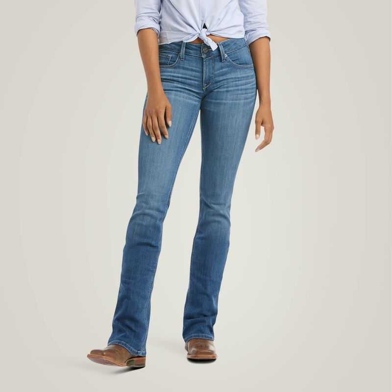 Ariat R.E.A.L. Mid Rise Patricia Boot Cut Jean Maine | 370ZEYRLD