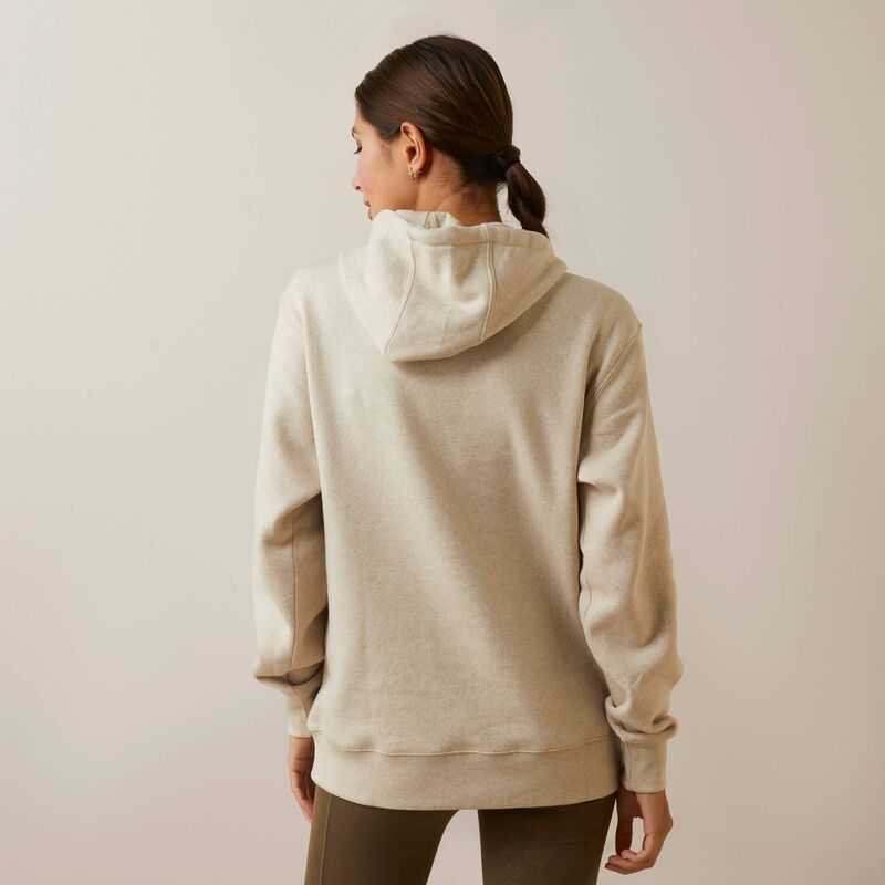 Ariat REAL Ombre Shield Hoodie Beige | 427XAOWNT