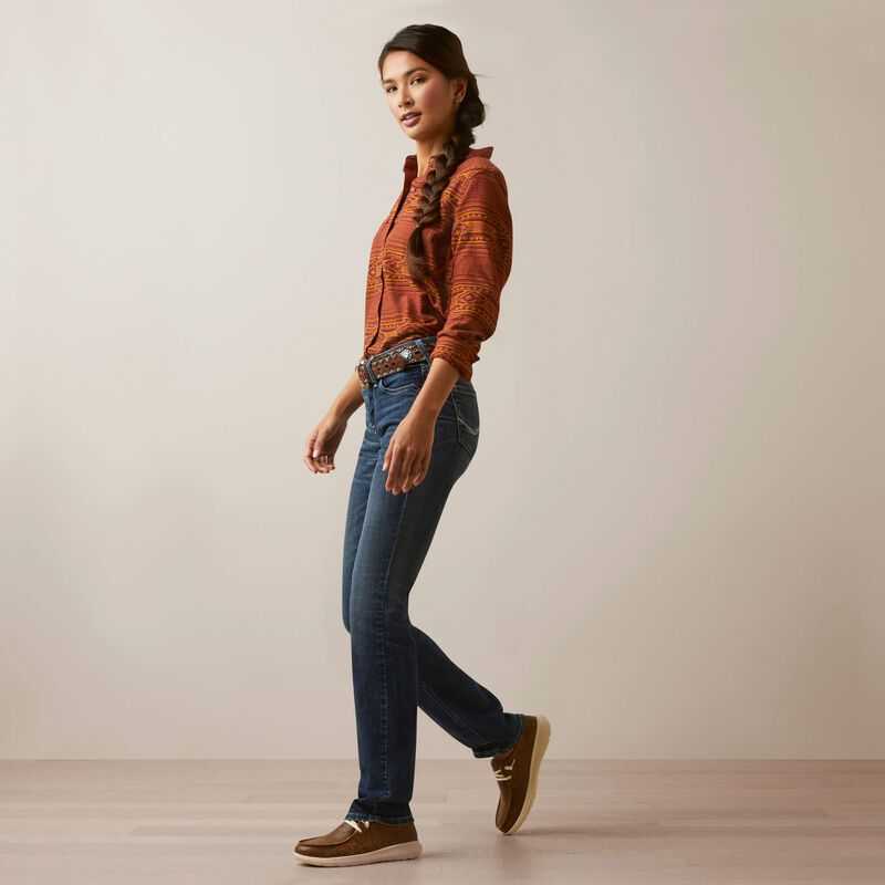 Ariat R.E.A.L. Perfect Rise Madyson Straight Jean Arkansas | 049EGHLUQ