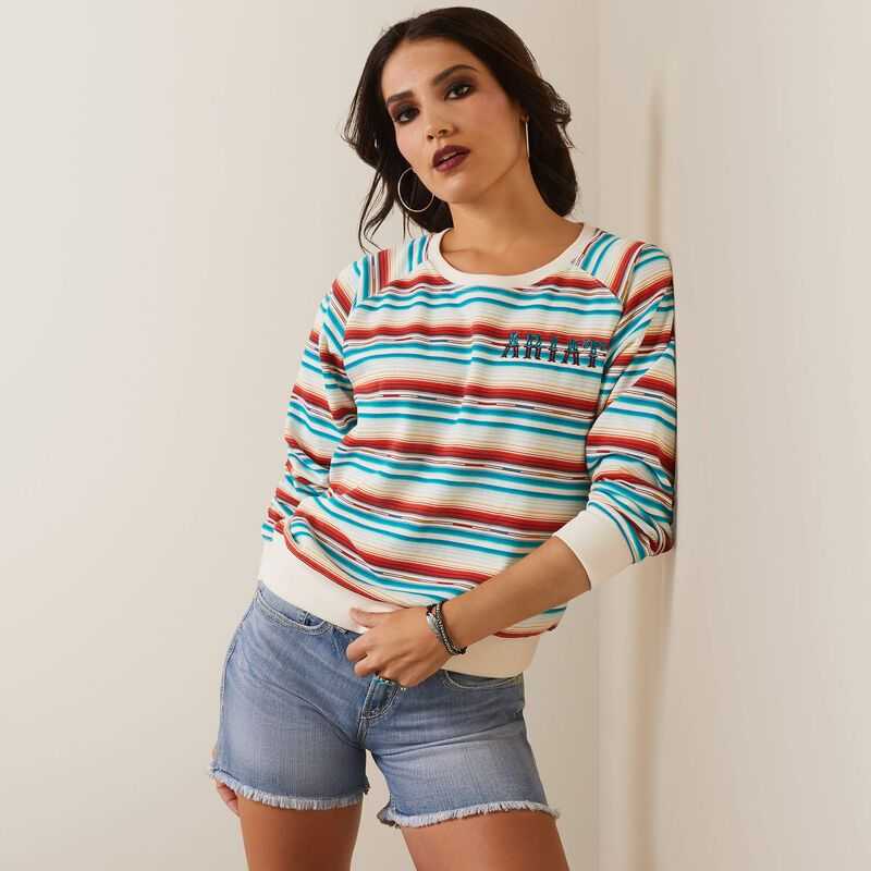 Ariat REAL Rosa Serape Sweatshirt Rosa Serape | 761LCRYVQ