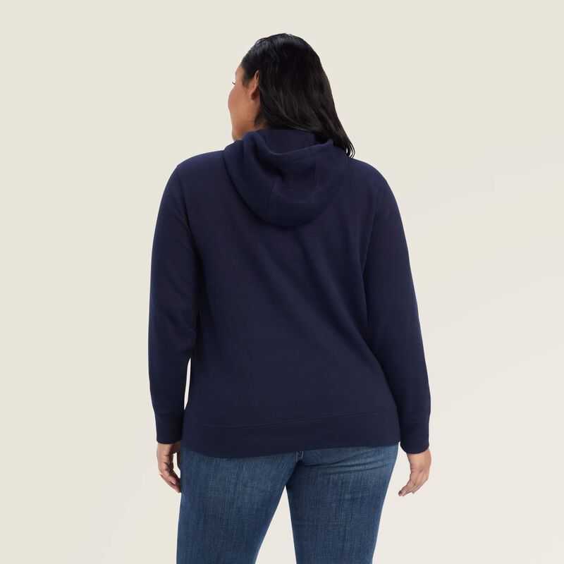 Ariat REAL Shield Logo Hoodie Navy | 830AHNSCG