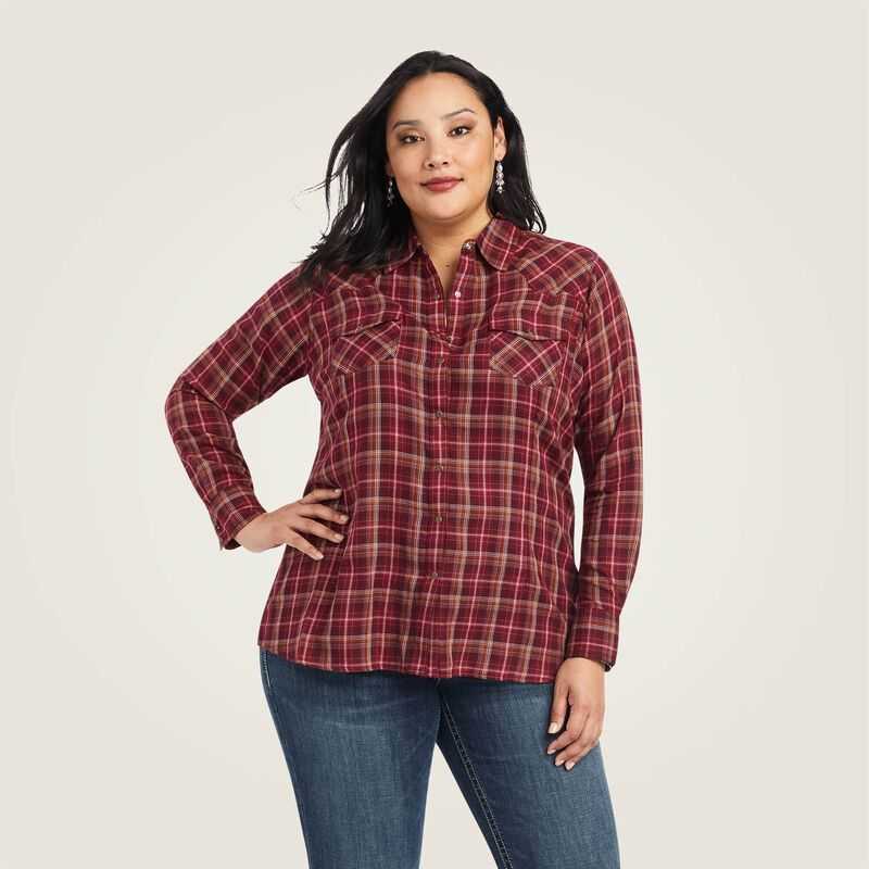 Ariat REAL Trail Blaze Shirt Trailblaze Plaid | 863AYNCLD