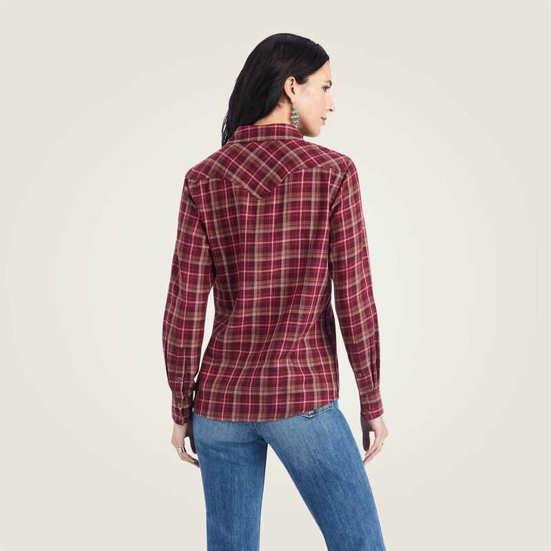 Ariat REAL Trail Blaze Shirt Trailblaze Plaid | 863AYNCLD