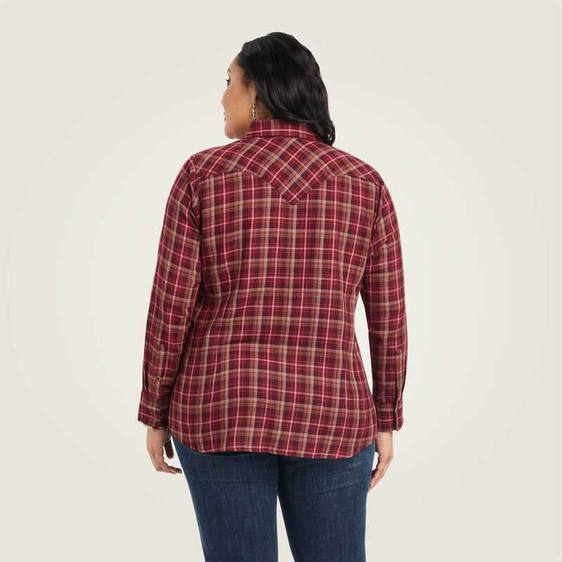 Ariat REAL Trail Blaze Shirt Trailblaze Plaid | 863AYNCLD