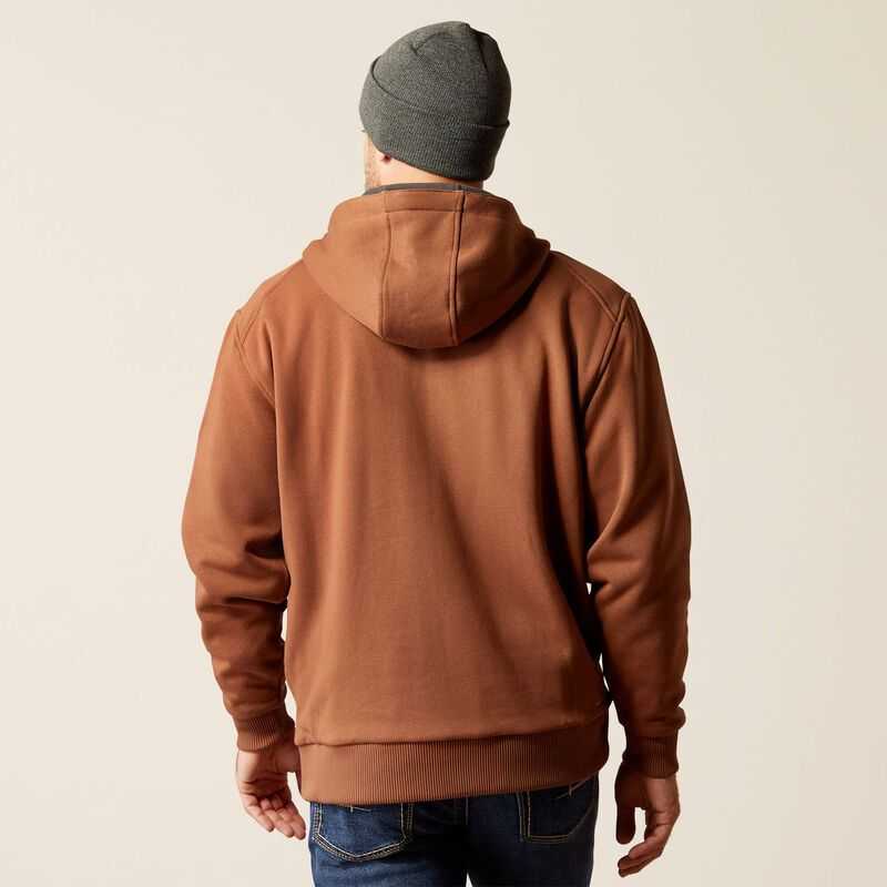 Ariat Rebar All-Weather Full Zip Hoodie Aztec | 317OWTBNS