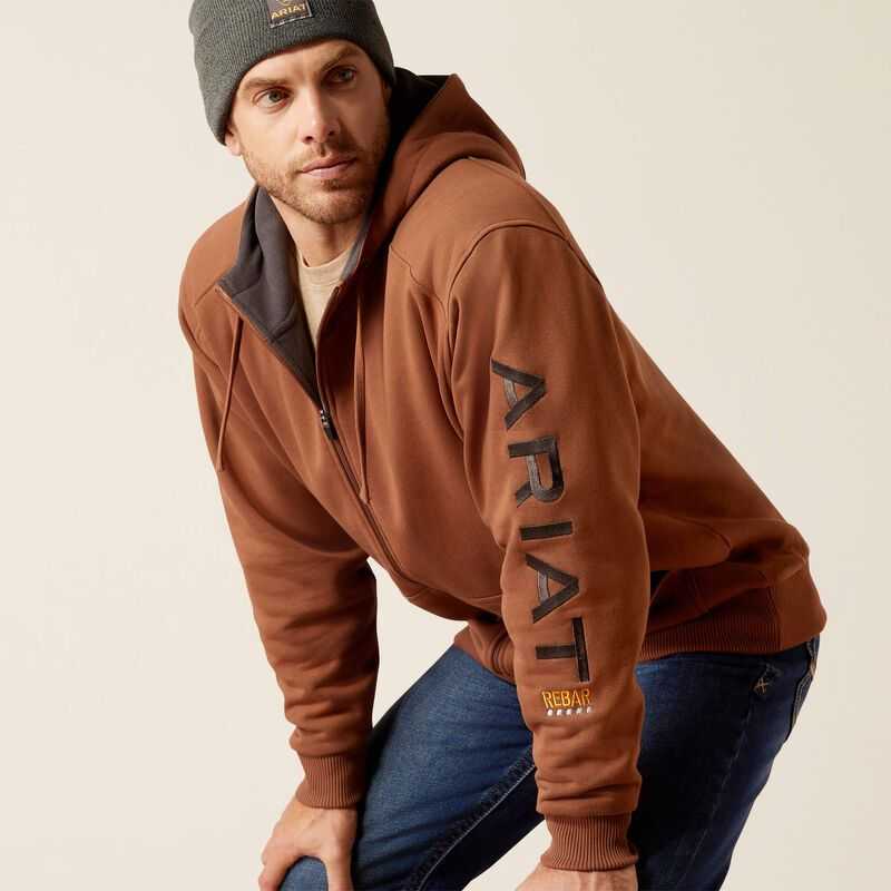 Ariat Rebar All-Weather Full Zip Hoodie Aztec | 317OWTBNS