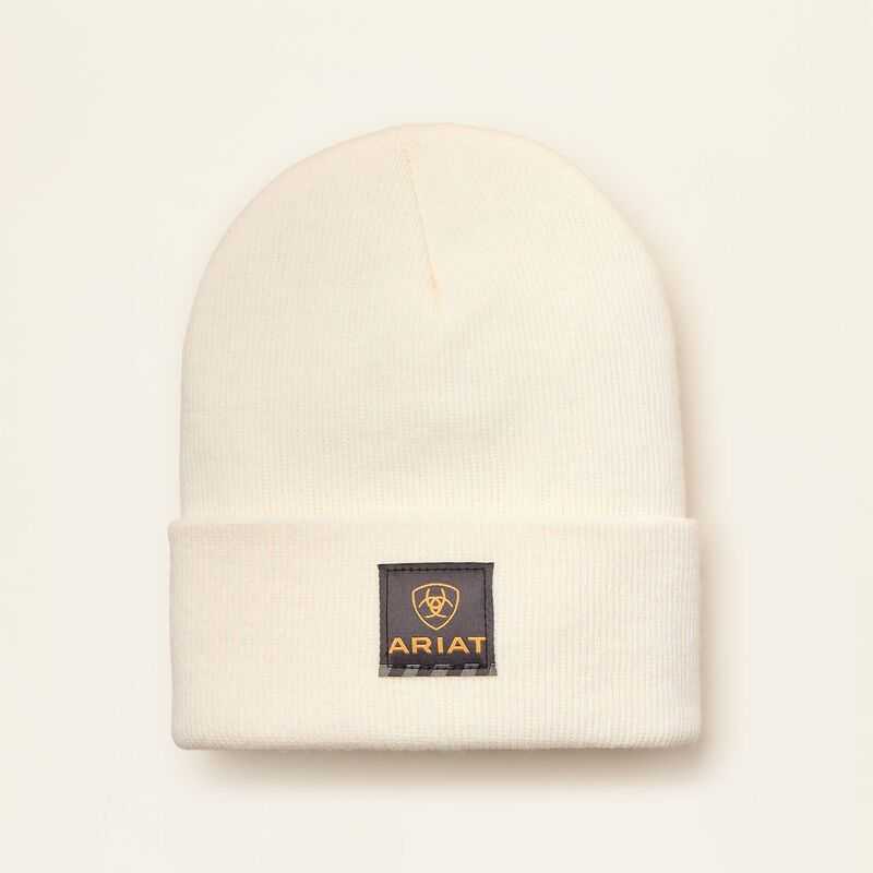 Ariat Rebar Beanie Beige | 675KIFSGZ