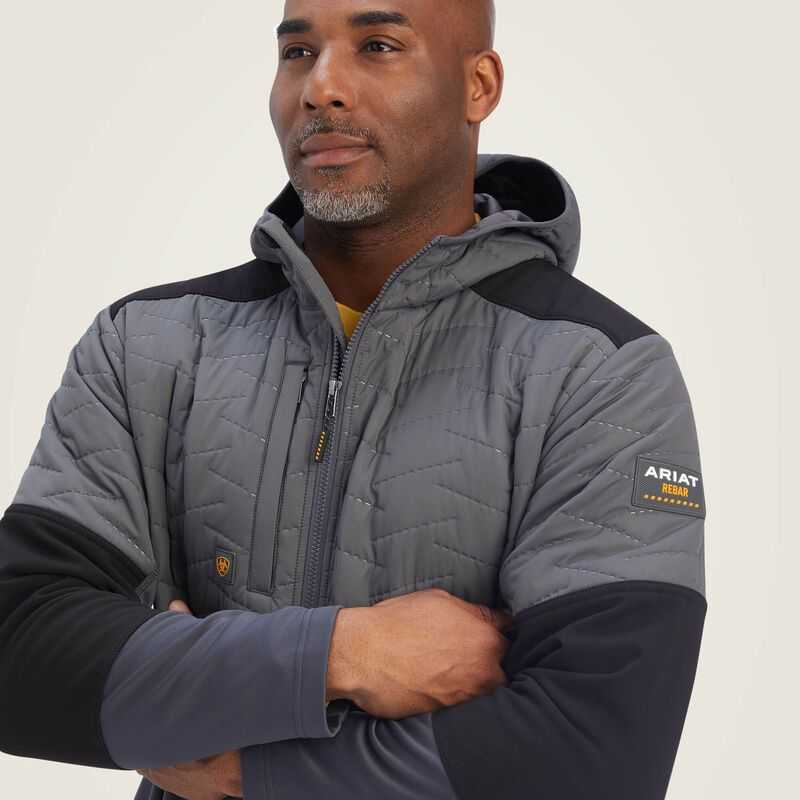 Ariat Rebar Cloud 9 Insulated Jacket Grey | 768AJROPV