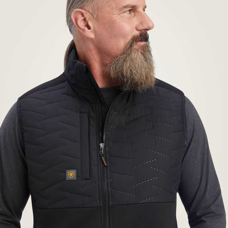 Ariat Rebar Cloud 9 Insulated Vest Black | 739FVYZUT