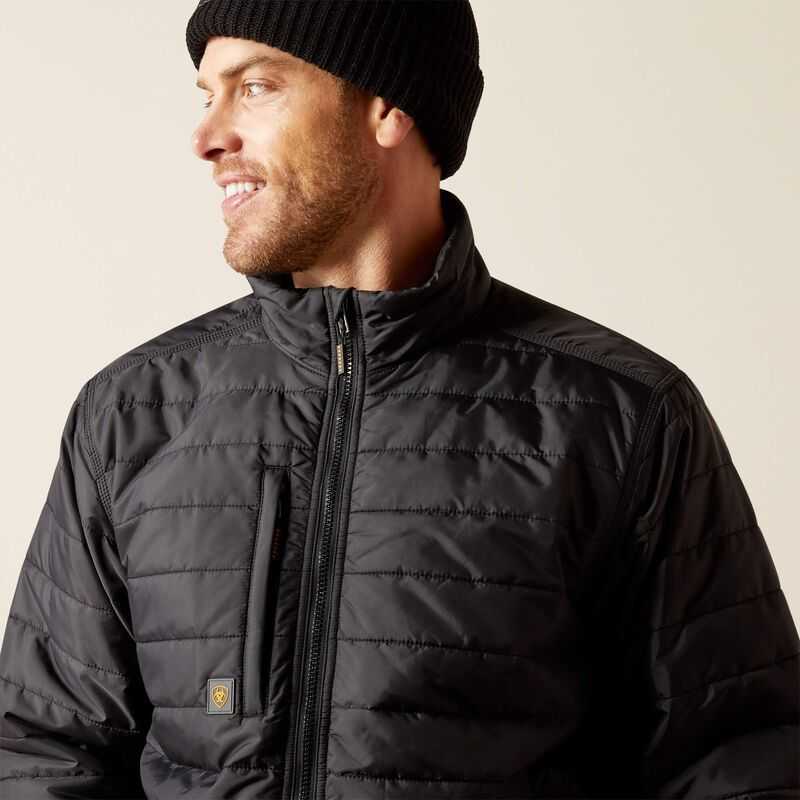 Ariat Rebar Cordura Ripstop Lightweight Insulated Jacket Black | 401BWFDSV