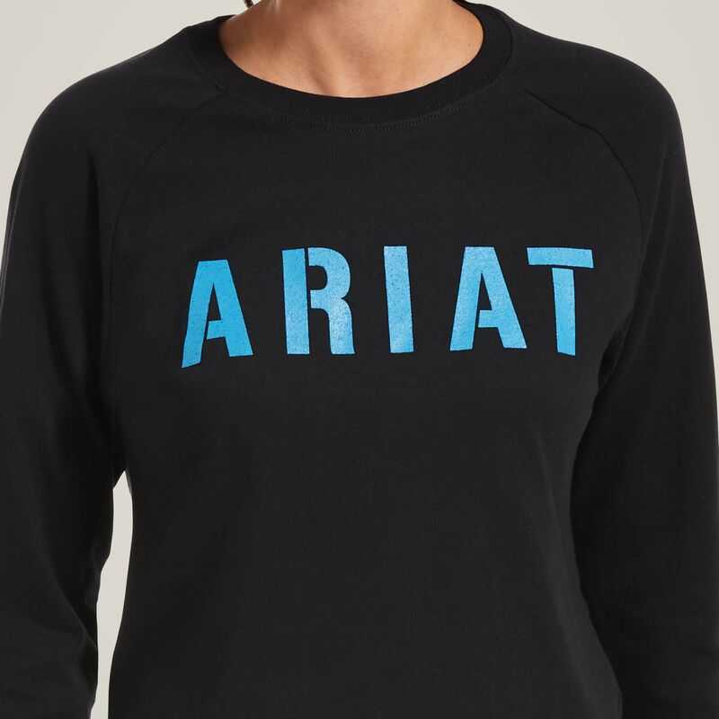 Ariat Rebar Cotton Strong Block T-Shirt Black | 481INQTVK