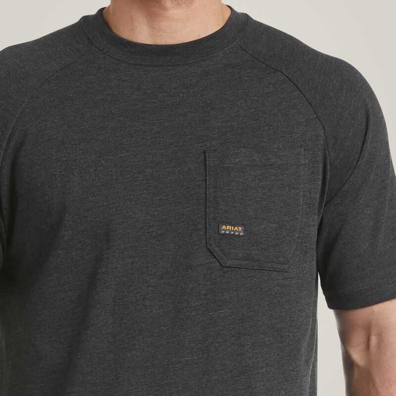 Ariat Rebar Cotton Strong T-Shirt Grey | 896GYWFXB