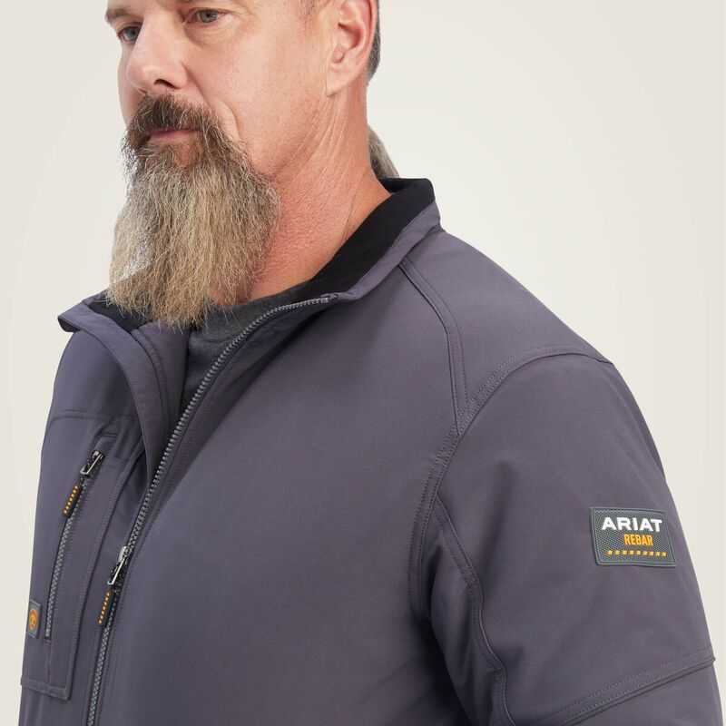 Ariat Rebar DriTEK DuraStretch Insulated Jacket Grey | 391GORTMA